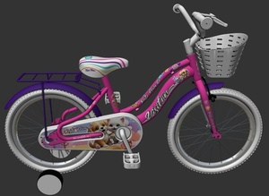Bicikl kids visitor best friend 20" 10" v-brake  kontra 115-135cm (20") roze neon uv sjaj 1203159