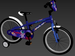 Bicikl kids visitor cosmo 12" 8" v-brake  kontra 95-115cm (12") plavi 1120124