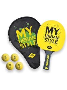 Reket za stoni tenis sa futrolom i lopticama .Komplet za stoni tenis URBAN SET