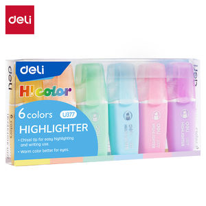 DELI SIGNIR - TEKSTMARKER  HICOLOR MINI PASTELNE BOJE 1/6