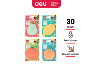 DELI STIKER BLOK  VOĆKICE 76×76mm - 30 lista - 4 dezena EA55602