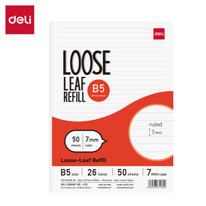 DELI REZERVNI PAPIR  ZA SVESKE B5 50 LISTA, 70g, DIKTO