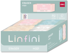 DELI GUMICA  LINFINI PASTELNA TPR,54×20×10.5MM EH321