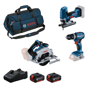 BOSCH Set alata 18V GSB+GKS+GST+2x4.0Ah+GAL 0615A5005N