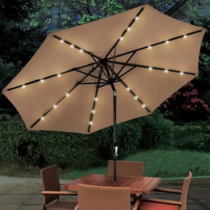 BOLZZ Suncobran sa led osvetljenjem brown BOLSUNLEDBRO