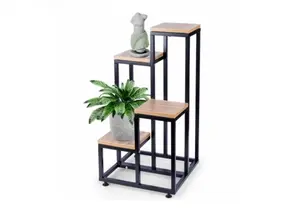 Vilde 569813 - Metalni stalak za cveće na 4 nivoa