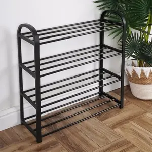 Vilde 569732 -Metalni stalak za obuću na 4 nivoa 49,5 x 18,5 x 56,5cm