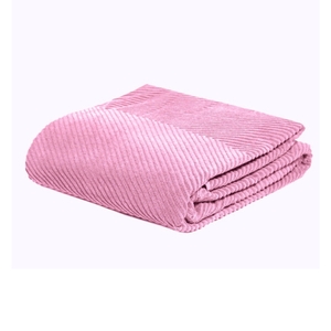 Dekordom Frotir prekrivač zig zag grande 145x200 - dawn pink 26