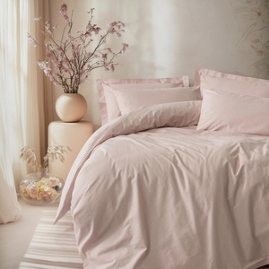 Dekordom Posteljina cb ranforce double - plain line - pudra