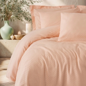 Dekordom Posteljina cb ranforce double - plaid - somon
