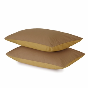 Dekordom Jastučnica cb bicolor set 2/1 40x60 - brown/mustard