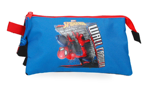 Spiderman wall crawler prazna pernica sa 3 pregrade - plava 42.743.11