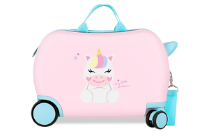 Roll road happy pets dečiji kofer na točkićima - pink 49.910.42