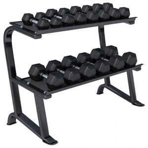 Gorilla sports Set hex bučica 237 kg sa stalkom