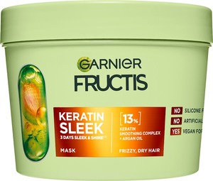 Garnier Fructis Keratin Sleek Maska za nezaglađenu suvu kosu 370ML