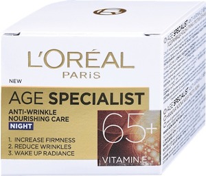 L'Oreal Paris Age Specialist Anti-Wrinkle 65+ Noćna nega protiv bora 50 Ml