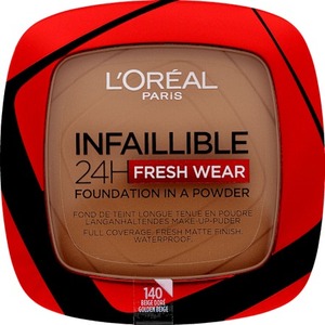 L'Oreal Paris Infaiilible 24H kompaktni puder 140 Golden beige