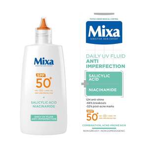 Mixa dnevni UV fluid za kožu sklonu ​nepravilnostima SPF 50+​, 40ml