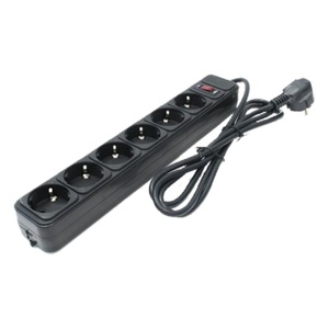 Razvodnik 6 mesta 1,8m 1.5mm2 + prekidač i zaštita Spg6-bl-6