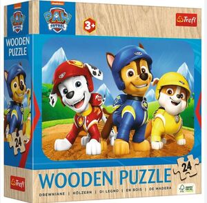 TREF LINE Drvene puzzle Patrolne šape 24 T02656