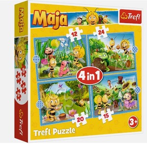 TREF LINE Puzzle pcelica maja- 4 u 1 T43564