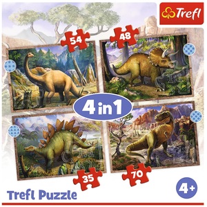 TREF LINE PUZZLE 4u1 DINOSA 34383 T43830