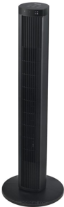 MIDEA Stubni ventilator MFZ382R0DK, 4 brzine, Oscilacija vazduha, Moderan toranj dizajn, Crni