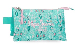 Pepe jeans sun prazna pernica sa 3 pregrade - tirkizna 61.143.41