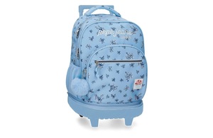 Pepe jeans olivia ranac za školu sa točkićima - sky blue 60.829.42