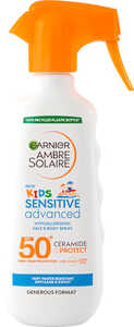 Garnier Ambre Solaire Kids Sensitive Advanced SPF50+ sprej za decu za zaštitu od sunca 300ml