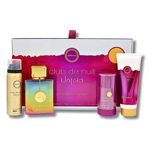 Unisex set Armaf Club de Nuit Untold EDP 105 ml + DST 75 g + BL 100 ml