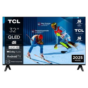 TCL QLED TV 32" 32S4K, HD, 60Hz, Google TV