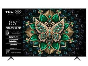 TCL QLED-Mini LED TV 85" 85C6K, 4K UHD, 144Hz, Google TV