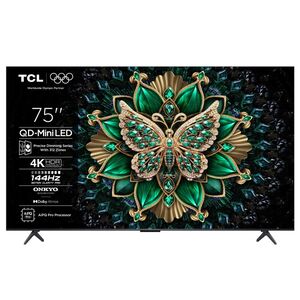 TCL QLED-Mini LED TV 75" 75C6K, 4K UHD, 144Hz, Google TV