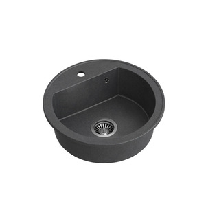 Quadron JOHNNY 210 GraniteQ,ugr Sudopera 1 kada,black dot/steel HCQC5151CZK
