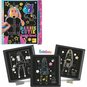Barbie Sketch Book Cutie Scratch Reveal Lisciani 52177