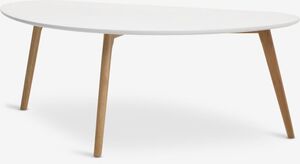 Stočić VELORA 60x120 bela/natur hrast