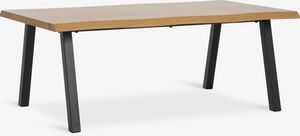 Stočić VELORA 70x120 natur hrast boja/crna