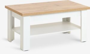 Stočić VELORA 60x110 bela/divlji natur hrast