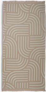 Peškir za plažu VELORA jacquard 80x160cm boja peska