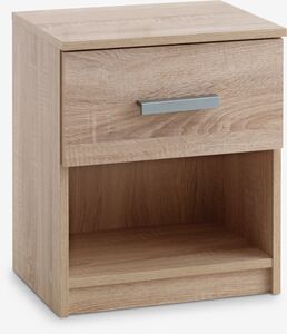 VELORA Noćni ormarić 1 fioka l.oak