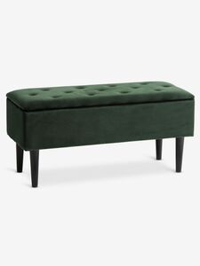 VELORA Klupa w/prostor za odlaganje velvet d. zelena