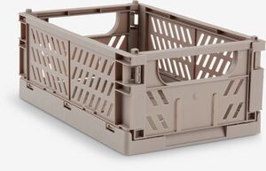 VELORA Korpa W16xL25xH10cm sklopiva siva