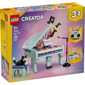 LEGO Muzički dekor – klavir sa mačkom 31392