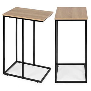 ModernHome Pomoćni bočni stočić za laptop sa metalnim okvirom, BJ403066BT