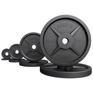 Gorilla sports Olimpijski tegovi od livenog gvožđa 50/51 mm 1,25 kg