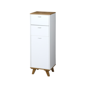 KESPER KSP15992 ORMARIĆ SA 2 LADICE I 1 VRATIMA 32X28X96 CM BELI LAK