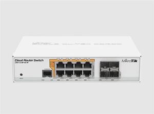 MikroTik CRS112-8P-4S-IN Switch, 8x Giga PoE, 4x SFP