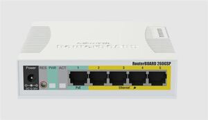 MikroTik RB260GSP CSS106-1G-4P-1S Switch
