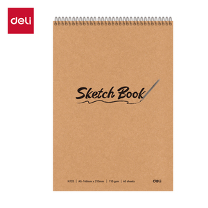 DELI BLOK ZA CRTANJE Sketch book, A5, 40 lista, 110g - GORNJA SPIRALA EN723